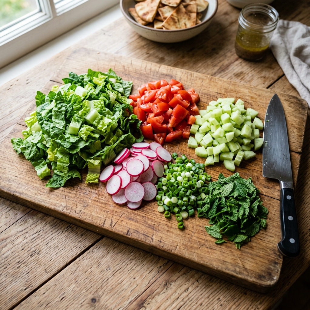 Chop the Vegetables and Herbs