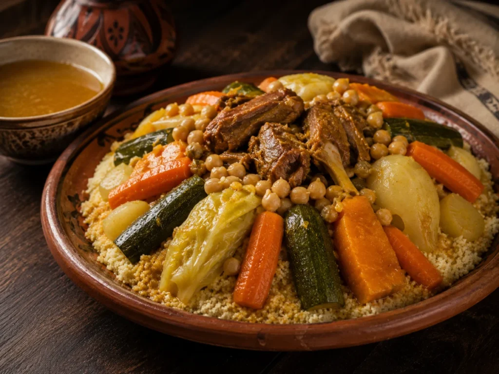 Moroccan Couscous with Seven Vegetables