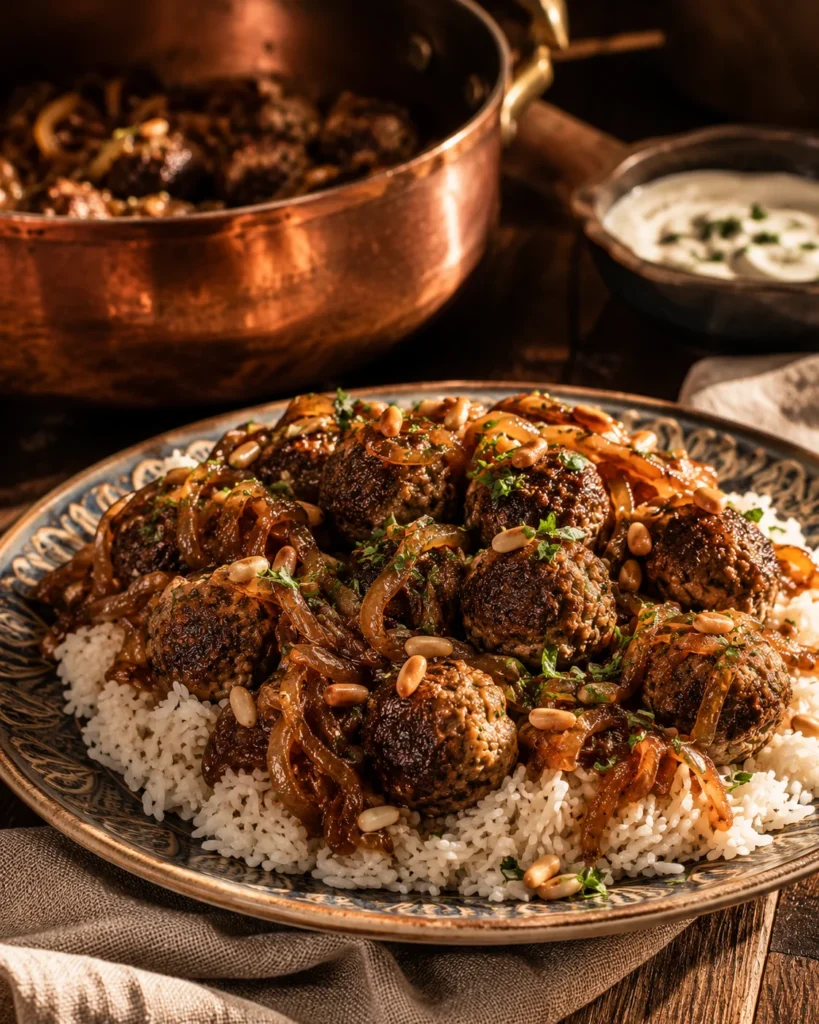 Dawood Basha: Lebanese Meatballs in Onion Sauce